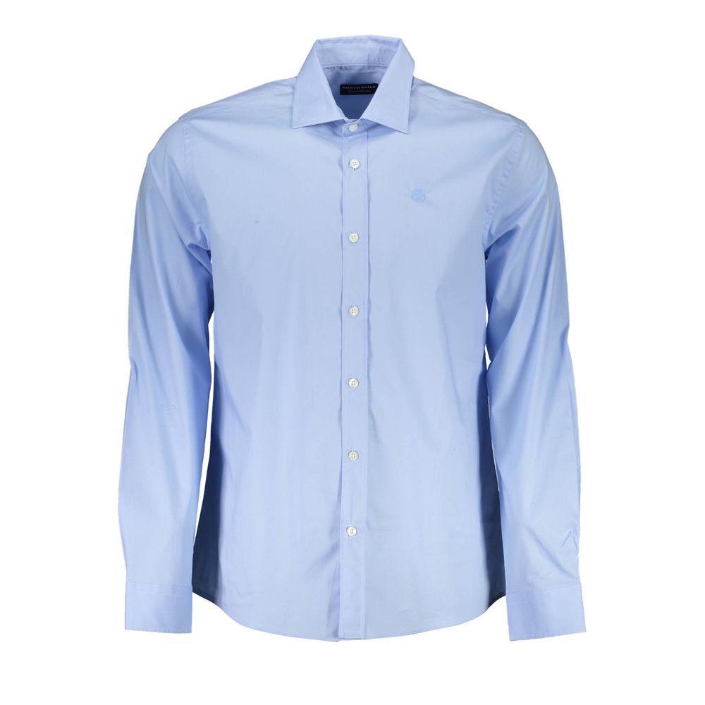 North Sails light blue cotton shirt for men